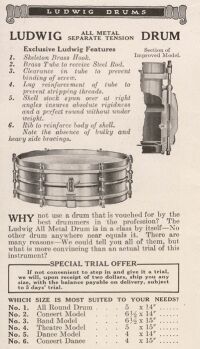 Ludwig 1922 snare drum