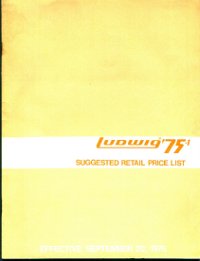 1979 LUDWIG Vistalite pricelist